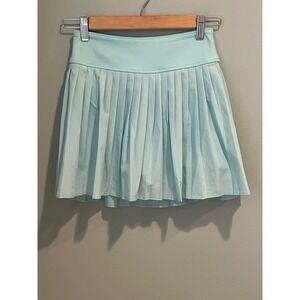 Abercrombie Kids YPB Pleated Tennis Skirt Built-in Shorts Aqua Blue Size 11/12